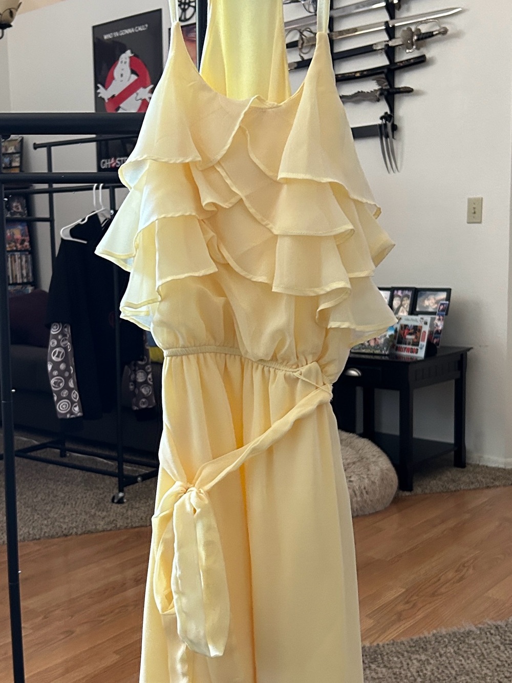 Disney Princess Pale Yellow Chiffon Dress